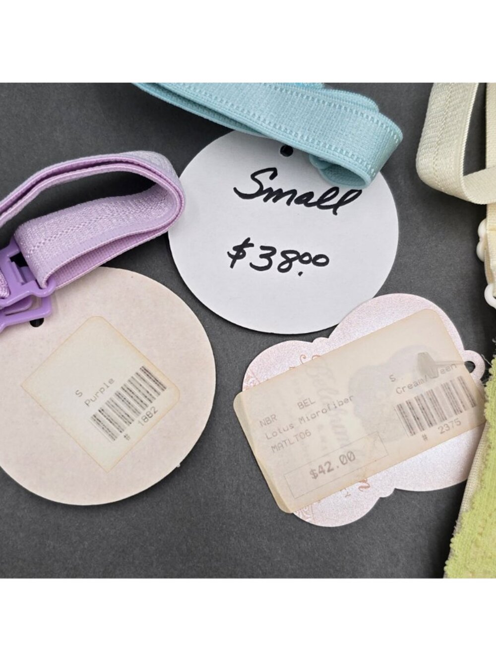 Belabumbum Lace Nursing Bra Lot Of 3 Small Pastel Blue Purple Cream Maternity - Picture 6 of 7